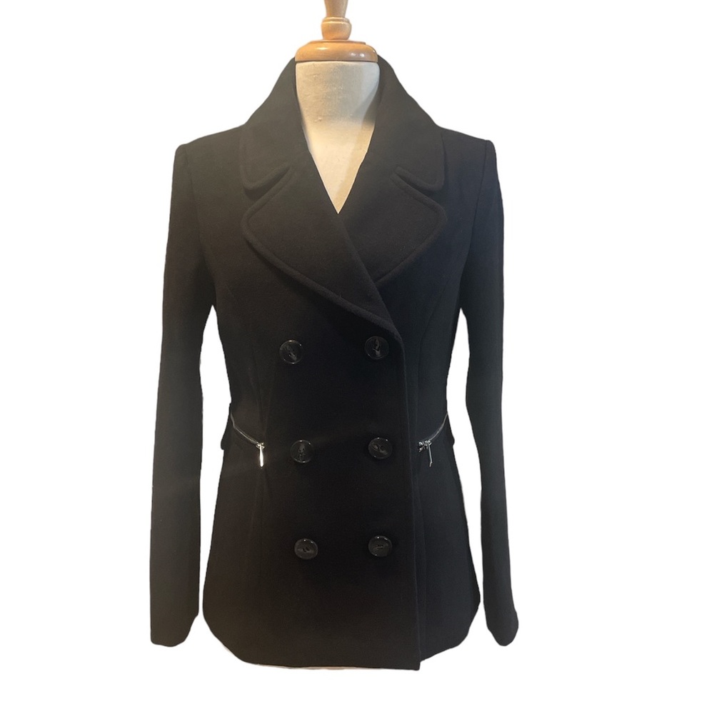 Women’s black Pea/Petty Coat faux pockets size Med